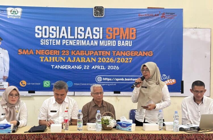 Sosialisasi SPMB 2026, SMAN 23 Kabupaten Tangerang Pastikan Transparan Tanpa Titipan