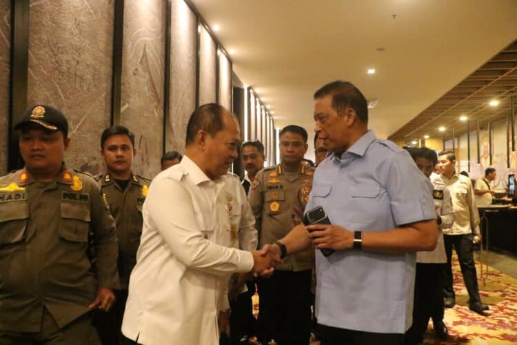 RAKOR PROGRAM MBG - Rapat Koordinasi dan Evaluasi dengan Badan Gizi Nasional (BGN), di salah satu Hotel di Kota Serang, Rabu (22/4/2026). (ISTIMEWA)
