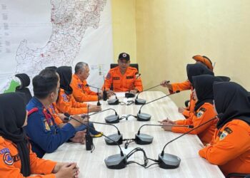 HARI KESIAPSIAGAAN BENCANA - Jajaran pegawai BPBD-PK Kabupaten Pandeglang, terus berupaya meningkatkan kesiapsiagaan kebencanaan di masyarakat. (ISTIMEWA)