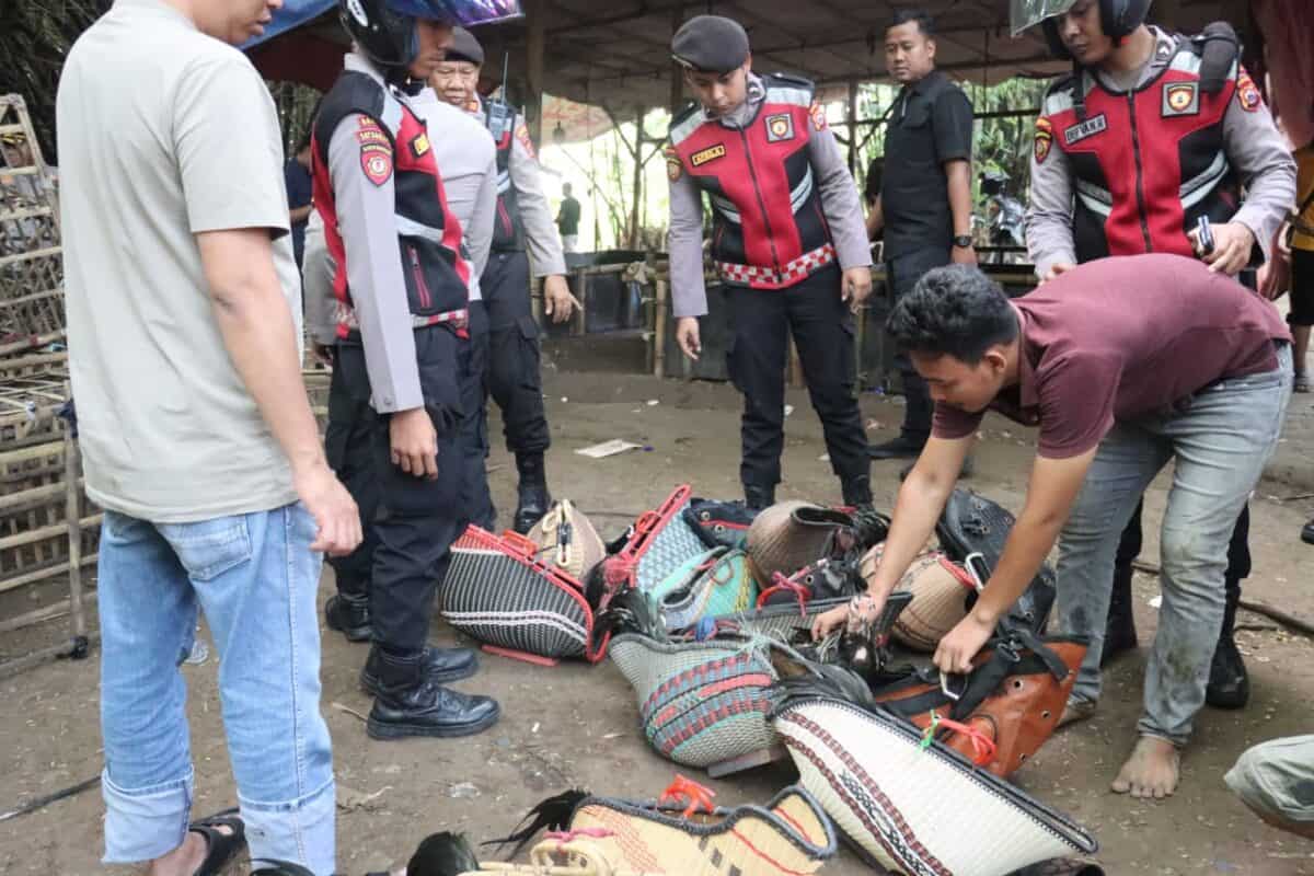Dipimpin Kapolresta, Arena Judi Sabung Ayam di Jayanti Digulung Polisi