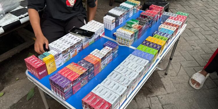 Peredaran rokok ilegal di sejumlah wilayah Kota Tangerang, masih marak dan mudah ditemukan. (ISTIMEWA)