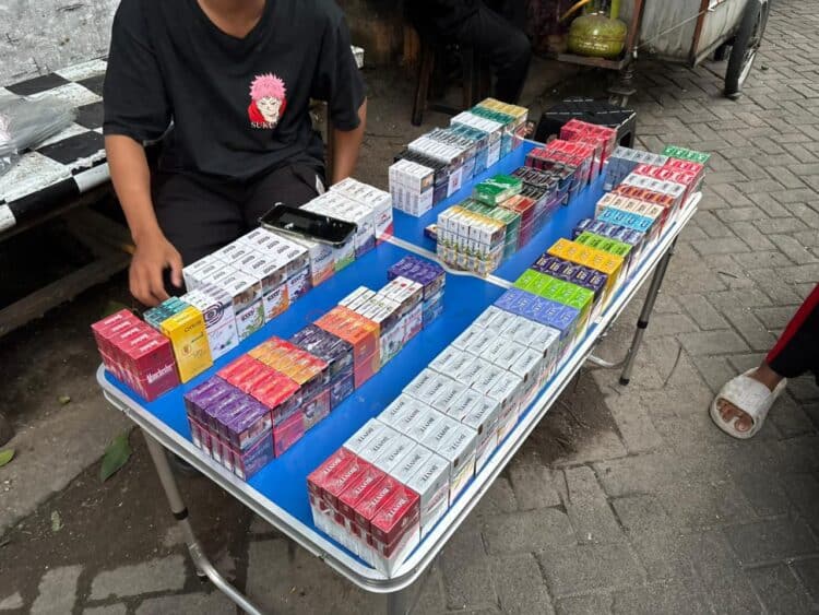 Peredaran rokok ilegal di sejumlah wilayah Kota Tangerang, masih marak dan mudah ditemukan. (ISTIMEWA)