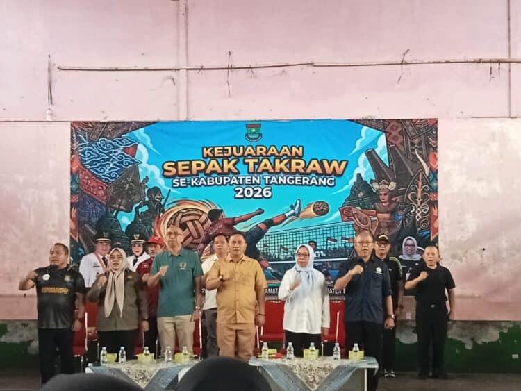 Jaring Atlet Potensial, 177 Pelajar Berkompetisi di Kejuaraan Sepak Takraw Kabupaten Tangerang
