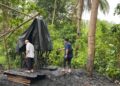 TAMBANG ILEGAL : Tambang ilegal masih beroperasi diwilayah selatan selatan Kabupaten Lebak, teparltnya diwilayah perbatasan dengan Pelabuhan Ratu, Jawa Barat. (ISTIMEWA)