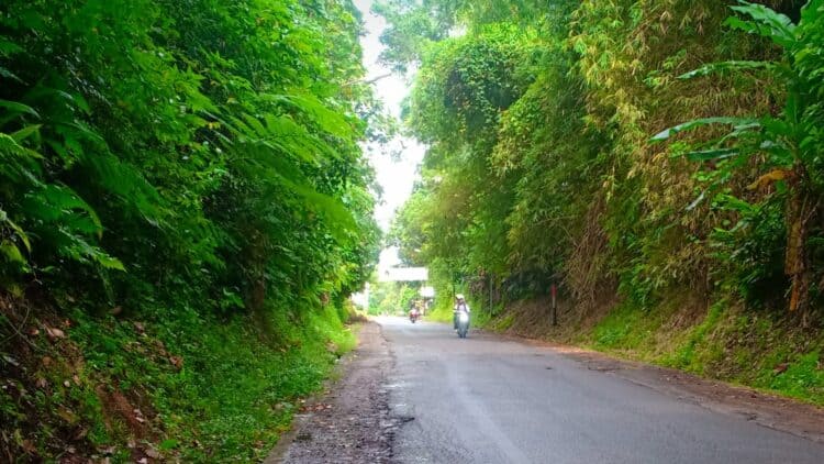 TANPA LAMPU PJU : Salah satu ruas jalan milik Provinsi Banten belum dilengkapi PJU. (ISTIMEWA)