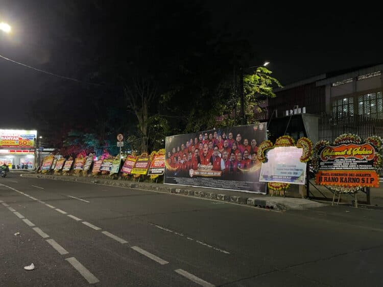 Empat Hari Usai Dilantik Sekretariat Perbasi Kota Tangerang Masih Dibanjiri Karangan Bunga