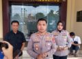 Kasat Lantas Polres Pandeglang, AKP Senna Indiarto Rajasa Putra, menyampaikan keterangan. (ISTIMEWA)