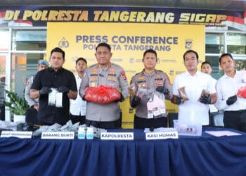 Polresta Tangerang Ungkap Peredaran Obat Keras, 6 Tersangka Ditangkap