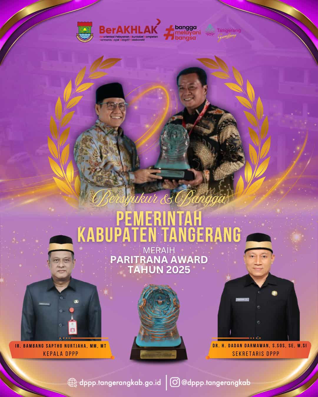 Penghargaan Paritrana Award Kab Taangerang