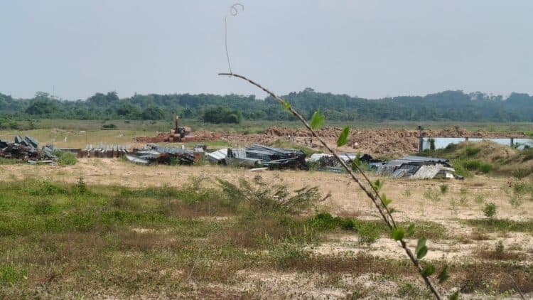 DIGARAP PIHAK LAIN : Salah satu aset limpahan dari Pemprov Jabar kepada Pemprov Banten di Kabupaten Serang digarap pihak lain karena belum memiliki sertifikasi kepemilikan alas hak yang sah secara hukum. (ISTIMEWA)