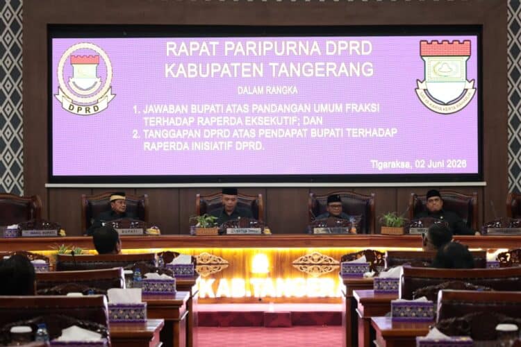 Rapat Paripurna DPRD Tangerang Sepakati Sinergi Pembangunan dan 3 Raperda Baru