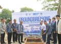 PELETAKAN BATU PERTAMA – Kegiatan peletakan batu pertama pembangunan Pabrik Air Minum Dalam Kemasan (AMDK), di Lingkungan Cideheng, Kelurahan Kemanisan, Kecamatan Curug, Kota Serang, Kamis (4/6/2026). (ISTIMEWA)