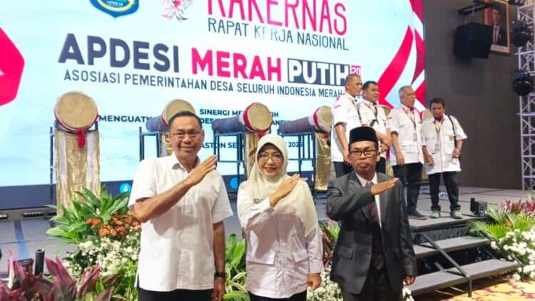 RAKERNAS APDESI – Bupati Pandeglang Rd. Dewi Setiani, menghadiri Rapat Kerja Nasional (Rakernas) APDESI Merah Putih 2026, Rabu (10/6/2026). (ISTIMEWA)
