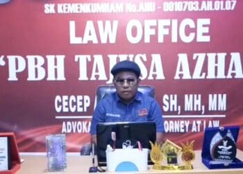 Ketua Umum Law Office PBH Tajusa Azhari, Cecep Azhar. (ISTIMEWA)