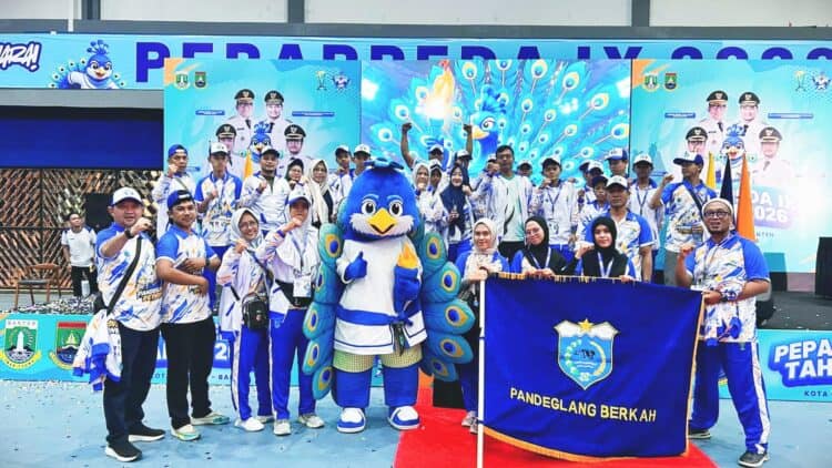 FOTO BERSAMA - Para atlet berfoto bersama, usai mengikuti Pekan Paralympic Pelajar Daerah (Peparepda) IX Provinsi Banten Tahun 2026. (ISTIMEWA)