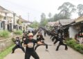 GLADI BERSIH - Masyarakat Ciomas, gelar gladi bersih festival ngabring, yang akan dilaksanakan dalam waktu dekat ini. (ISTIMEWA)