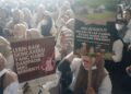 Ribuan Relawan SPPG Kepung Kantor Bupati Tangerang, Minta Program MBG Dilanjutkan dan Diatur dalam UU
