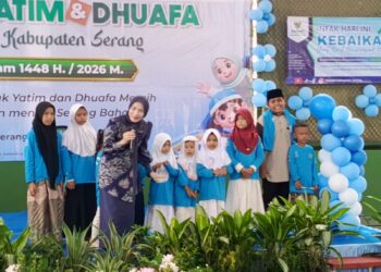 SANTUNAN - Pemkab Serang santuni sebanyak 1.500 anak yatim dan dhuafa, Senin (29/6/2026). (ISTIMEWA)