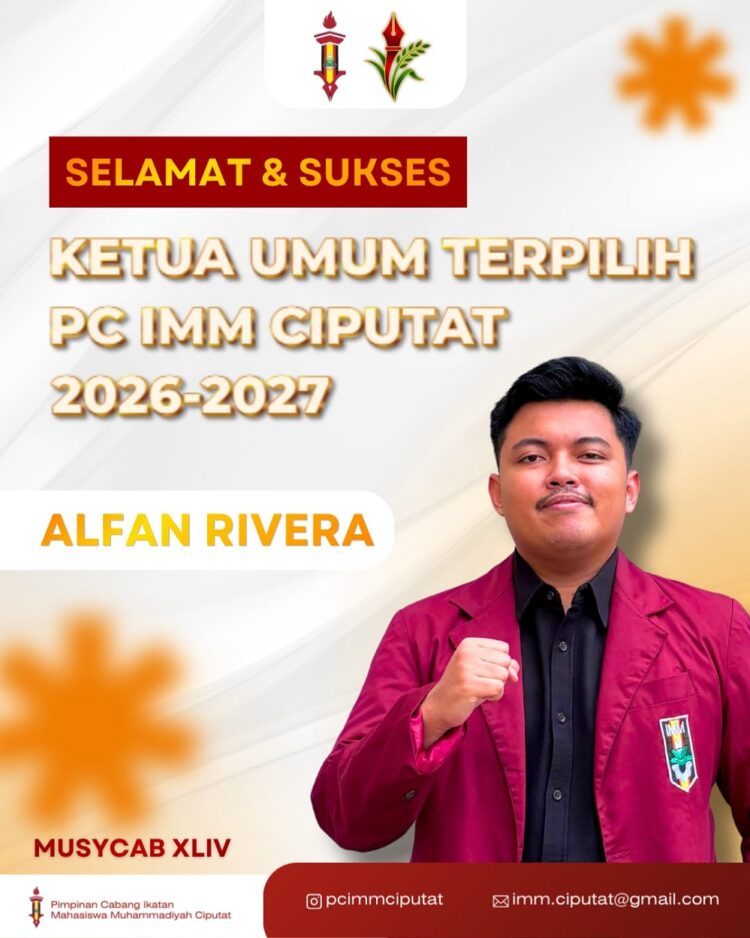 Alfan Rivera Terpilih sebagai Ketua Umum PC IMM Ciputat Periode 2026–2027