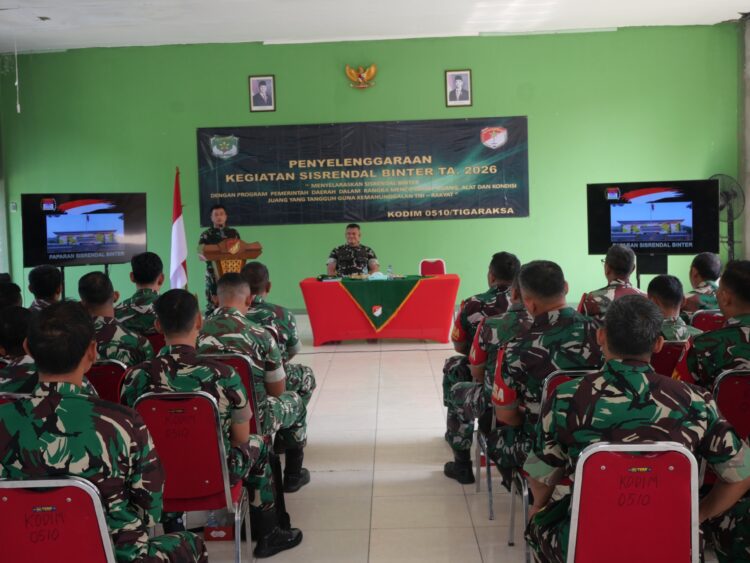 Kodim 0510/Tigaraksa Selaraskan Program Sisrendal Binter dengan Pembangunan Daerah
