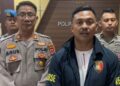 MEMBERIKAN KETERANGAN : Kepala Satuan (Kasat) Reserse Kriminal (Reskrim) Polres Serang Ajun Komisaris Polisi (AKP) Andi Kurniady Eka Setyabudi, memberikan keterangan terkait meninggalnya seorang tahanan berinisial AN. (ISTIMEWA)