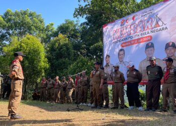 Sebanyak 250 Anggota Utama Partai Keadilan Sejahtera (PKS) Banten, mengikuti kegiatan Kemah Bela Negara (KEMBARA) yang dilaksanakan Bidang Kepanduan dan Bela Negara (BKBN) Dewan Pengurus Wilayah (DPW) PKS Banten, di Gunung Malang, Kecamatan Cinangka, Kabupaten Serang, sejak 10 hingga 12 Juli 2026. (ISTIMEWA)