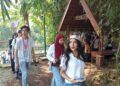 WISATAWAN MANCANEGARA - Ratusan wisatawan mancanegara berasal dari 13 negara, berkunjung ke lokasi Mina Agro Wisata Bukit Sinyonya, Desa Bandung, Kecamatan Banjar, Kabupaten Pandeglang, Selasa (21/7/2026).