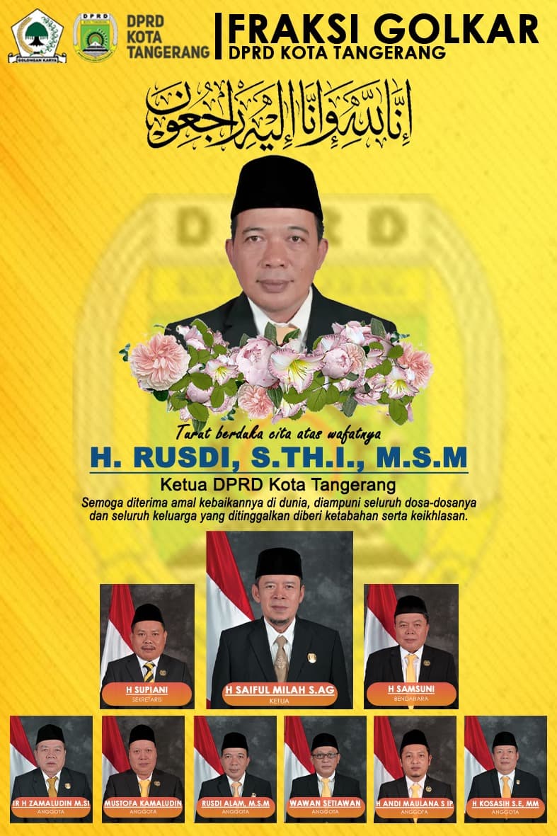 Rustandi Fraksi Golkar DPRD Kota Tangerang
