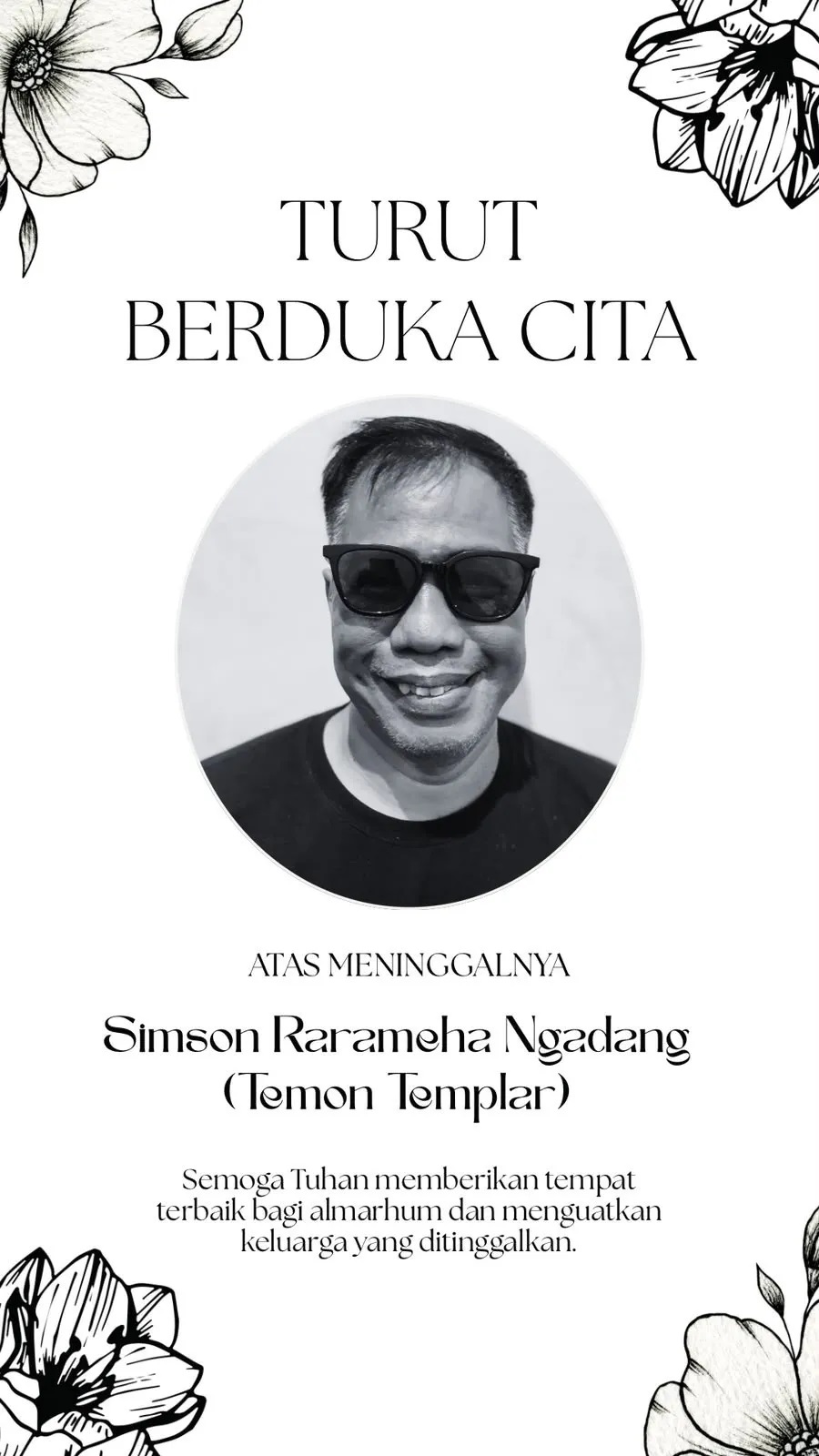 Istri Kenang Malam Terakhir Bersama dengan Temon: Mudah-mudahan Dia Tenang